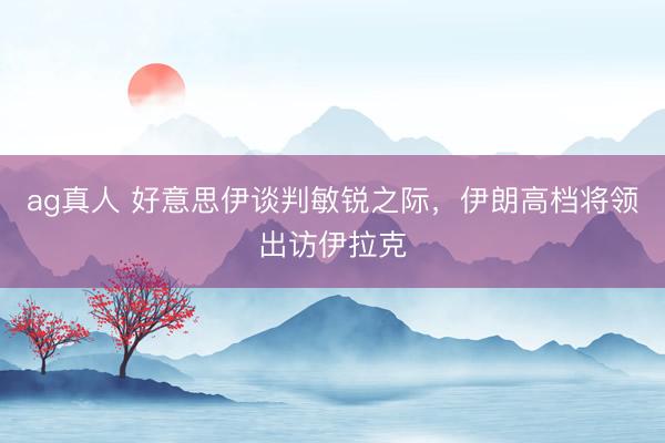 ag真人 好意思伊谈判敏锐之际，伊朗高档将领出访伊拉克